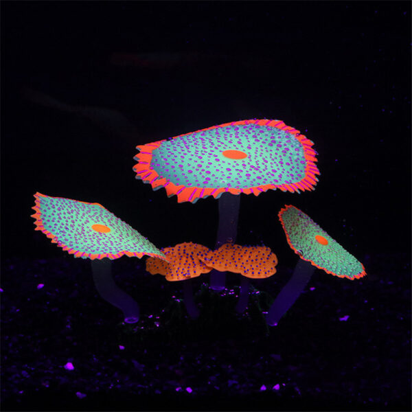 Aquarium Fish Tank Landscaping Decoration Software Silicone Multicolored Fluorescent - Image 2