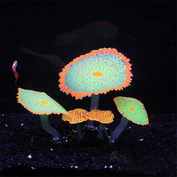 Aquarium Fish Tank Landscaping Decoration Software Silicone Multicolored Fluorescent - Image 5