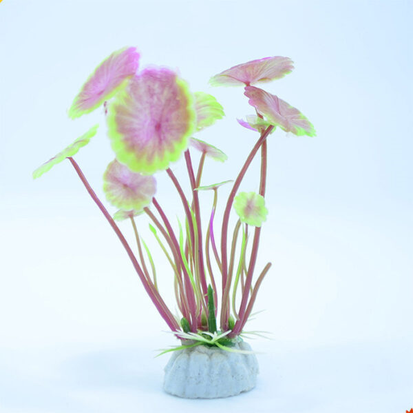 Simulation Of Water Plants Lotus Leaves Small Water Plants Aquarium Supplies  Fish Tank, Aquarium Environmentally Friendly Landscaping 10Cm Fish Tank Foreground Water Plants - Image 2
