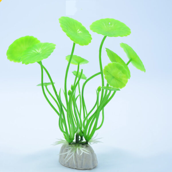 Simulation Of Water Plants Lotus Leaves Small Water Plants Aquarium Supplies  Fish Tank, Aquarium Environmentally Friendly Landscaping 10Cm Fish Tank Foreground Water Plants - Image 5