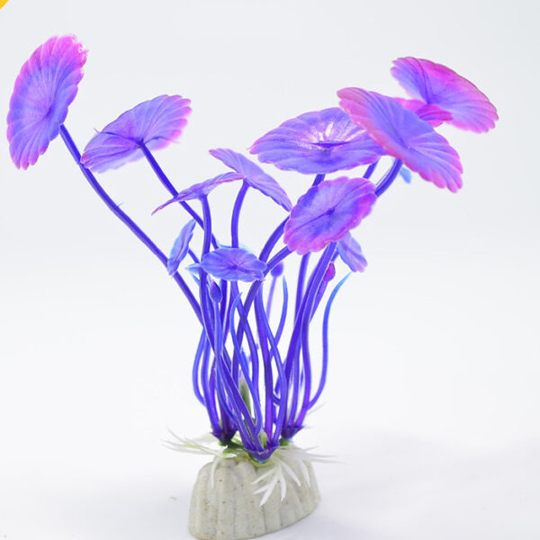 Simulation Of Water Plants Lotus Leaves Small Water Plants Aquarium Supplies  Fish Tank, Aquarium Environmentally Friendly Landscaping 10Cm Fish Tank Foreground Water Plants - Image 3