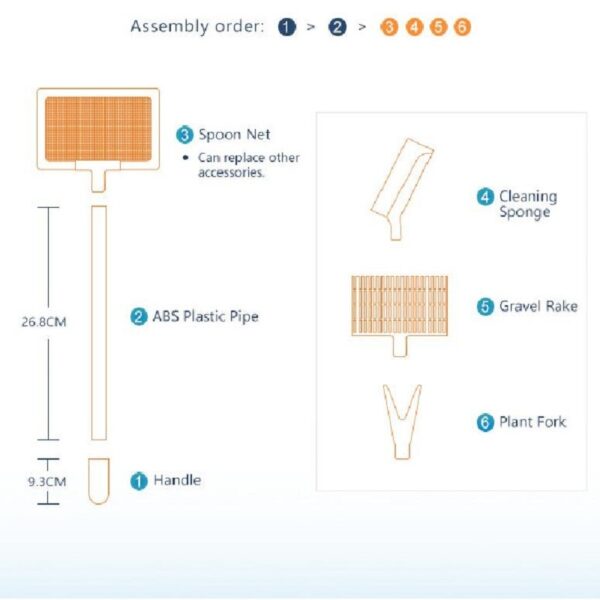 5 in 1 Cleaning Kit for Aquarium Cleaning - Image 5