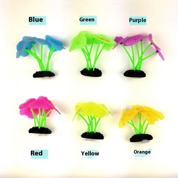 Luminous Silicone Underwater World Fluorescent Fake Coral Aquarium Landscaping - Image 9