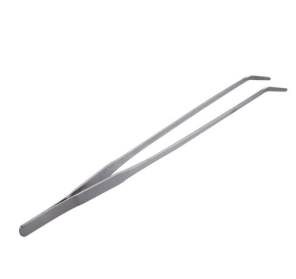 Curved Aquarium Tweezers - Stainless Steel - Image 4