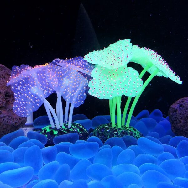 Luminous Silicone Underwater World Fluorescent Fake Coral Aquarium Landscaping