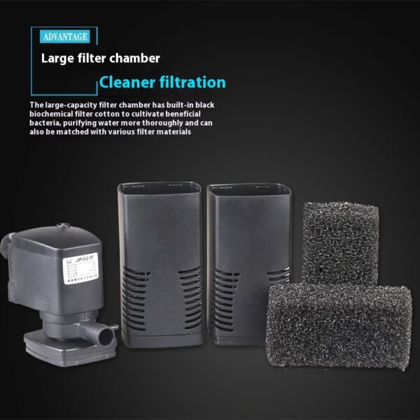 Fish Tank Aquarium Filter Three-in-one Built-in Filter - Image 5