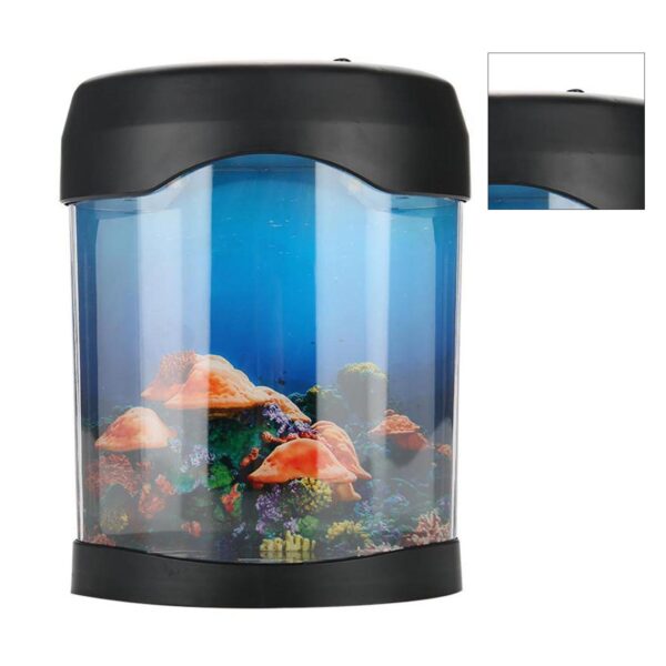 USB Aquarium Light Desk Mini Fish Tank Mood LED Lighting Color Changing Night Lamp - Image 7