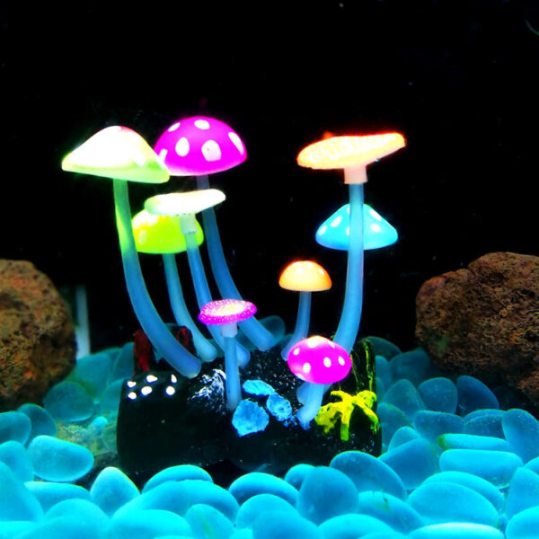 Aquarium Products Rockery Ornaments Luminous Simulation Water Plants - Image 5