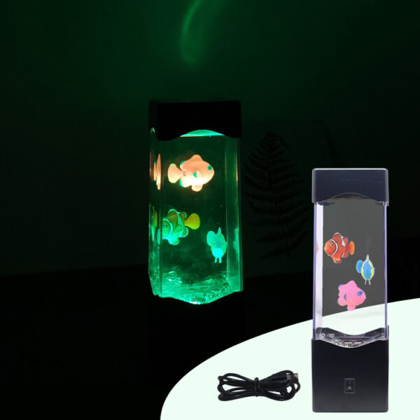 LED Aquarium Light Lava Lamp Stage Lights Creative Night - Image 2