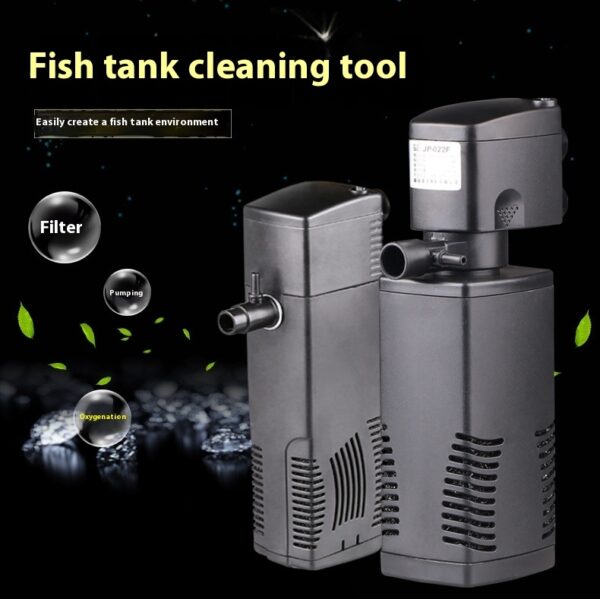 Fish Tank Aquarium Filter Three-in-one Built-in Filter